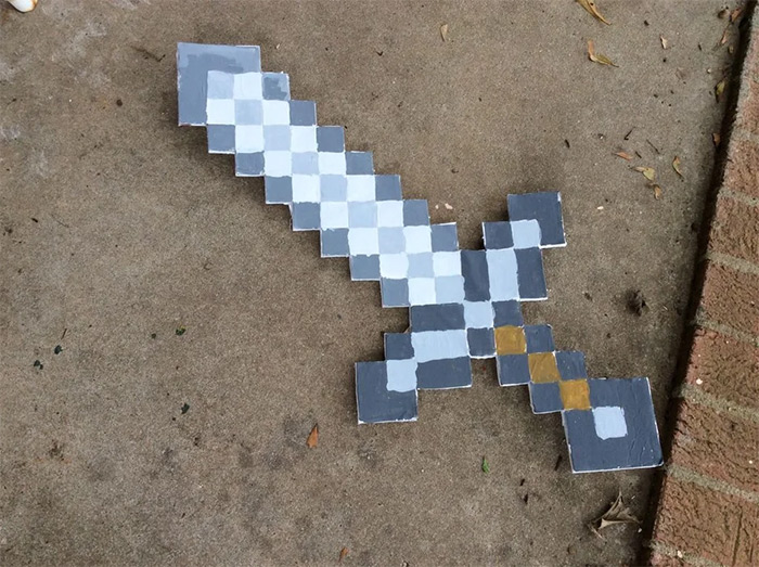 Minecraft sword handmade diy