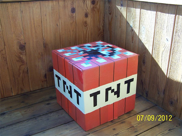 Minecraft tnt box diy