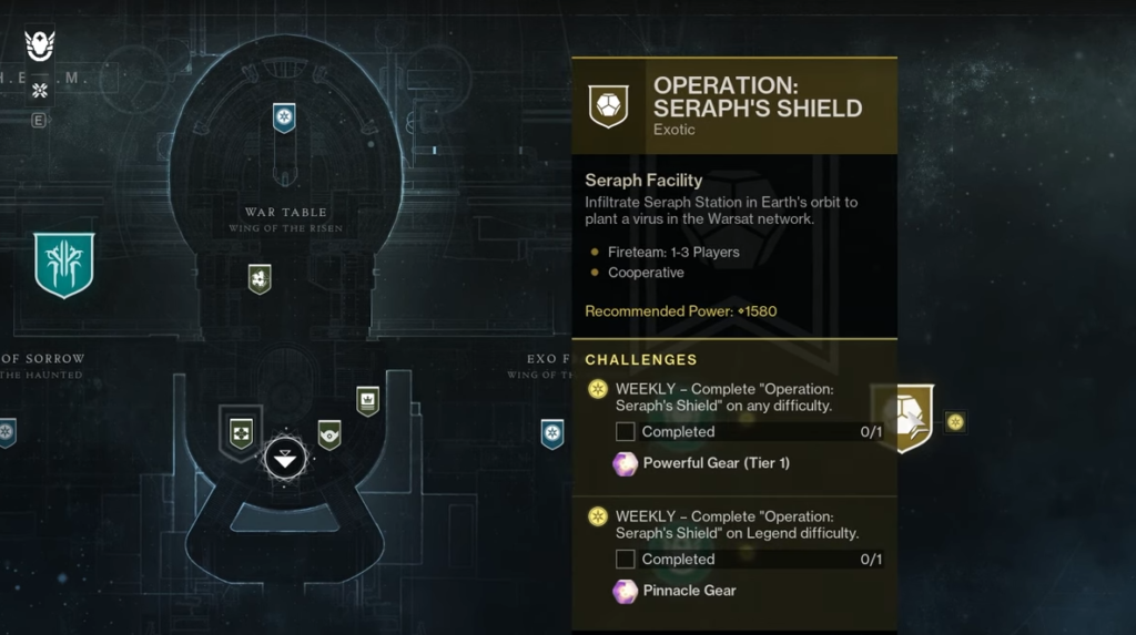 How To Launch Operation Seraph's Shield On Legend Difficulty Destiny 2