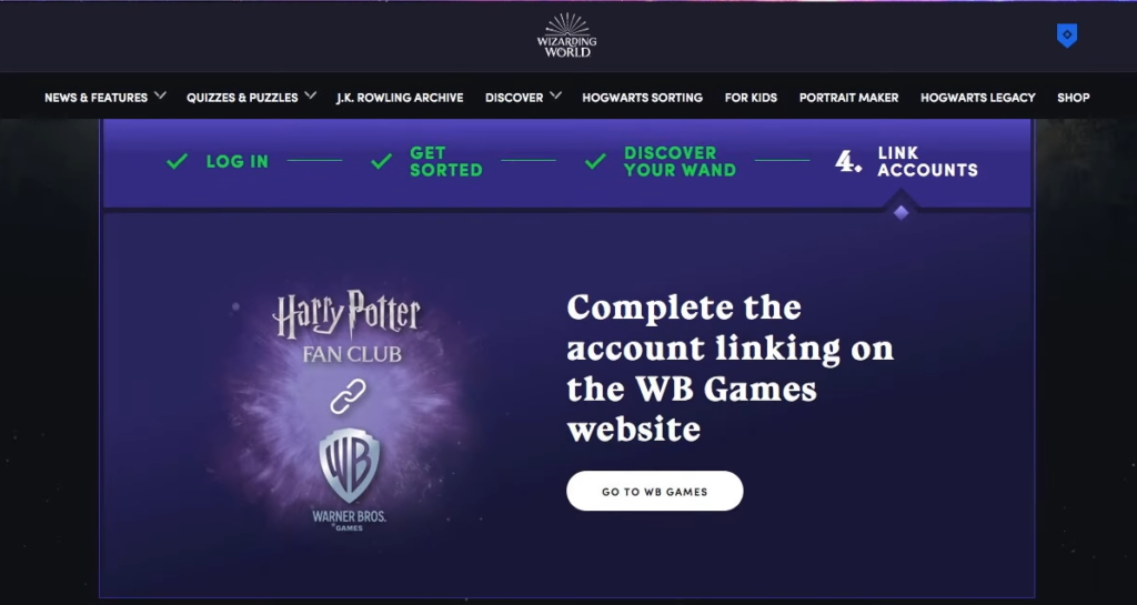 How To Link Hogwarts Legacy To Your Wizarding World Account